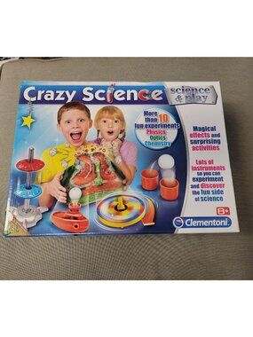 Crazy Science Science & Play Kit By Clementoni - Fun Experiments For Kids Ages 8